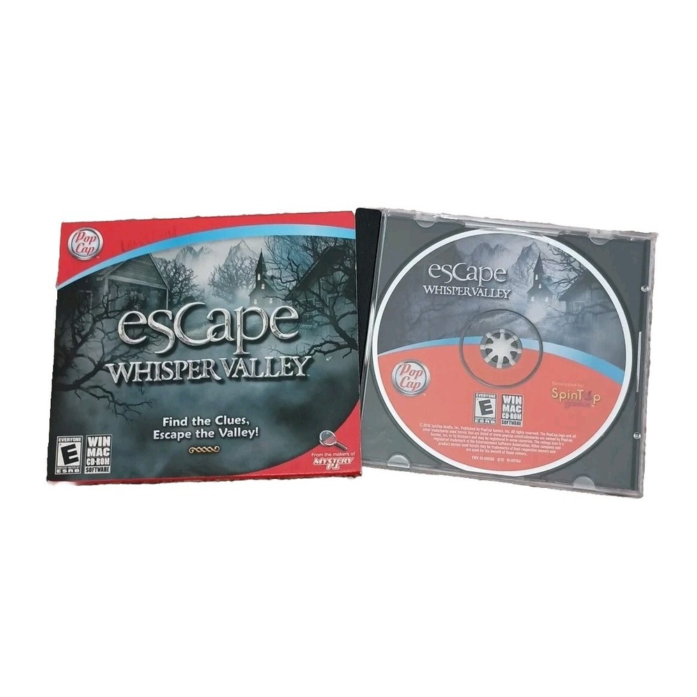 Escape Whisper Valley Pop Cap PC Windows Mac Game 2010 Hidden Object Puzzle E